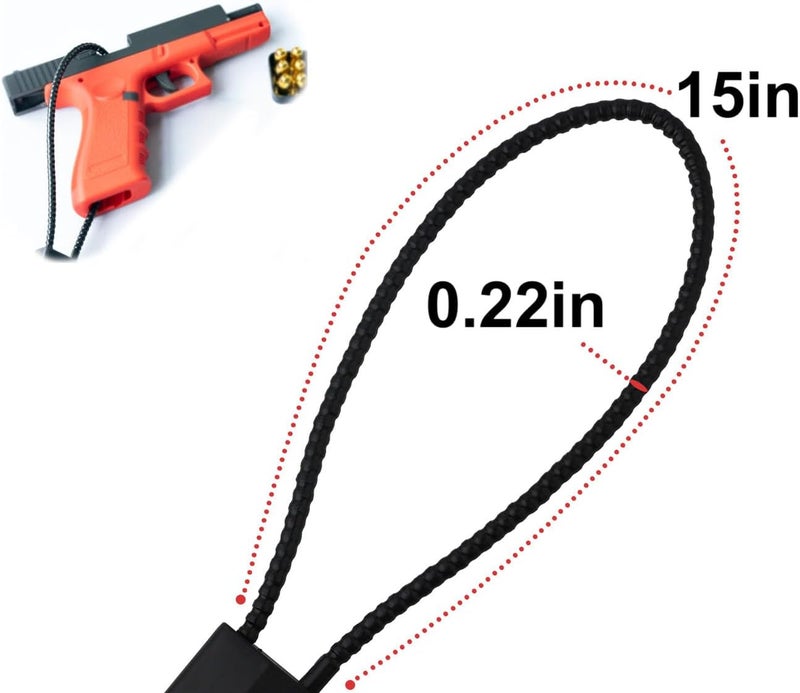lockforall Cable Gun Locks with Keys Hunting Sports- Keyed Alike 15" Cable Gun Safe Lock CA DOJ Approved for Pistols, Handguns, Rifles, and Shotguns, Home, Storage Firearm Locking and Safety - Image 2